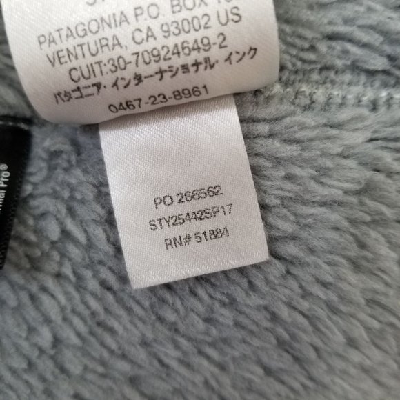Patagonia M Synchilla Pullover Fleece Jacket Gray Blue Re Tool Snap T Waffle Wea - Picture 10 of 10